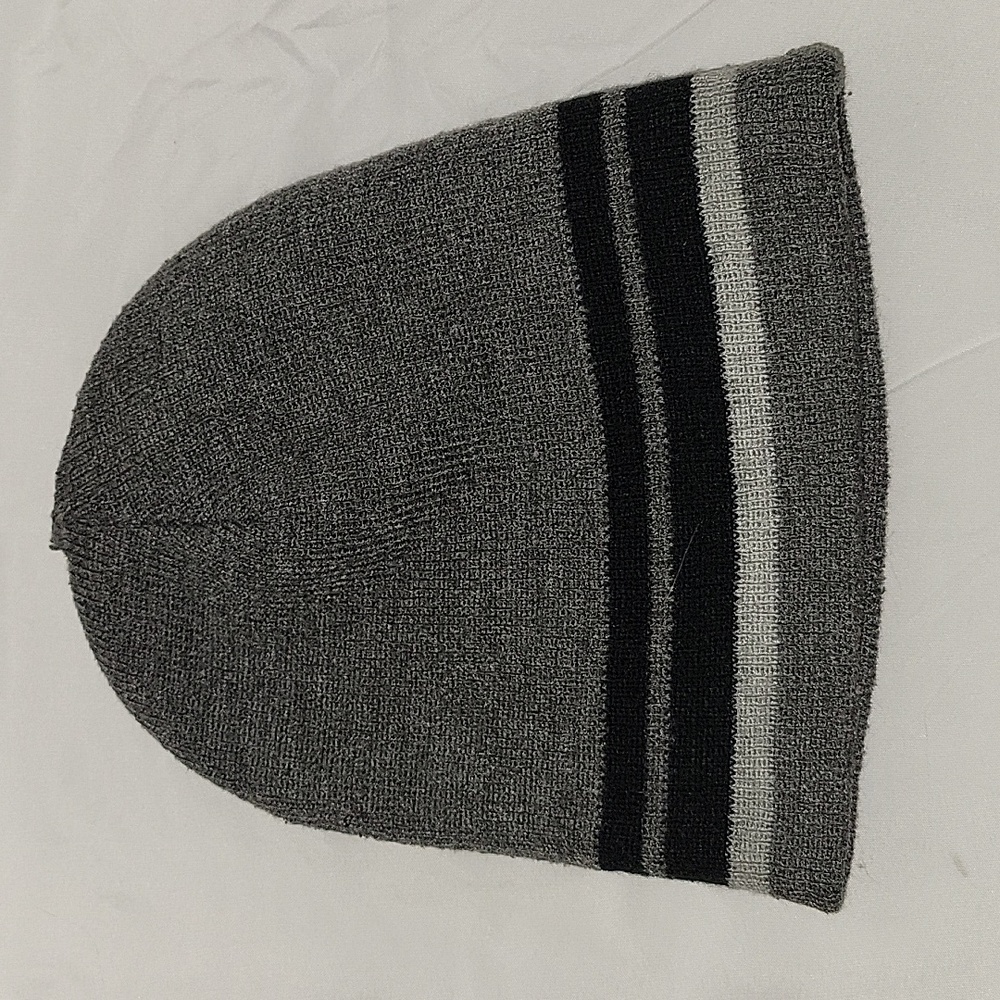 Beanie Black/Grey Stretchy